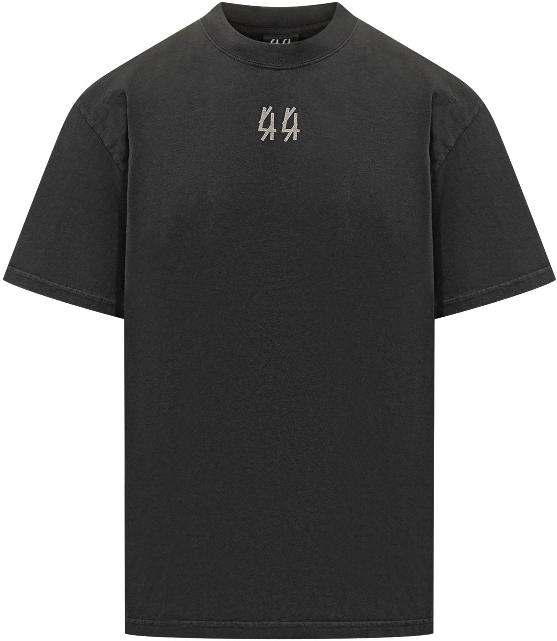 44 Label Group 44 Label Group T-shirt Logo Ricamato Zwart