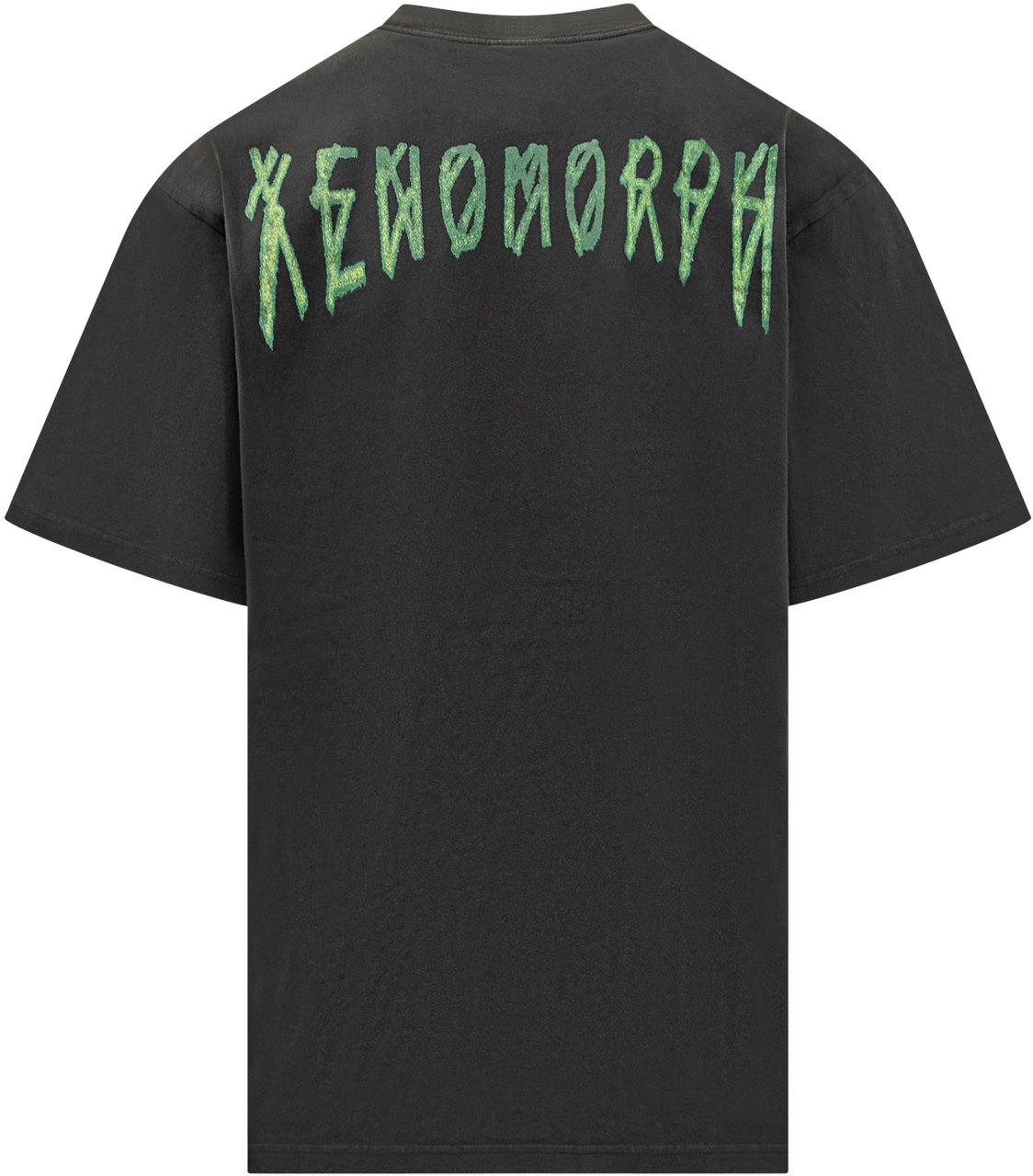 44 Label Group T-shirt nera oversize 44 Label Group con logo verde Zwart