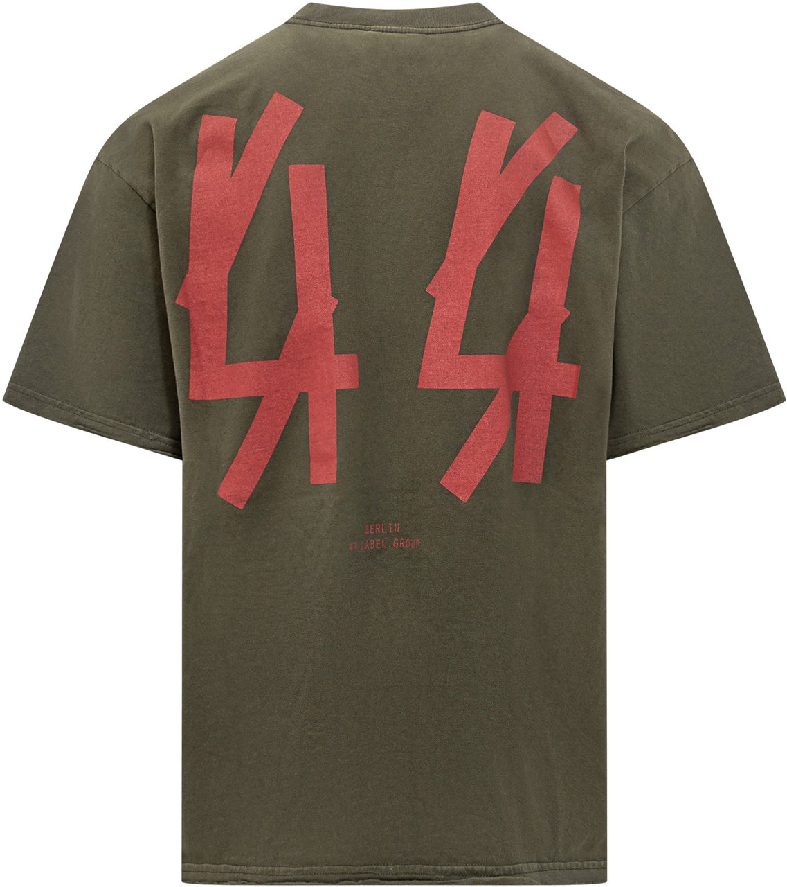 44 Label Group 44 Label Group T-shirt Logo Ricamato Groen
