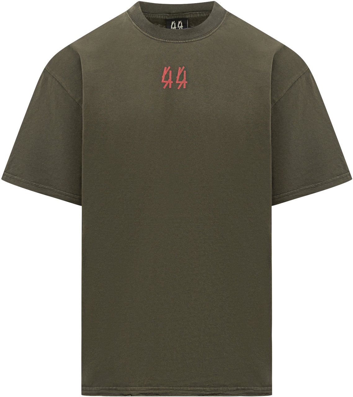 44 Label Group 44 Label Group T-shirt Logo Ricamato Groen