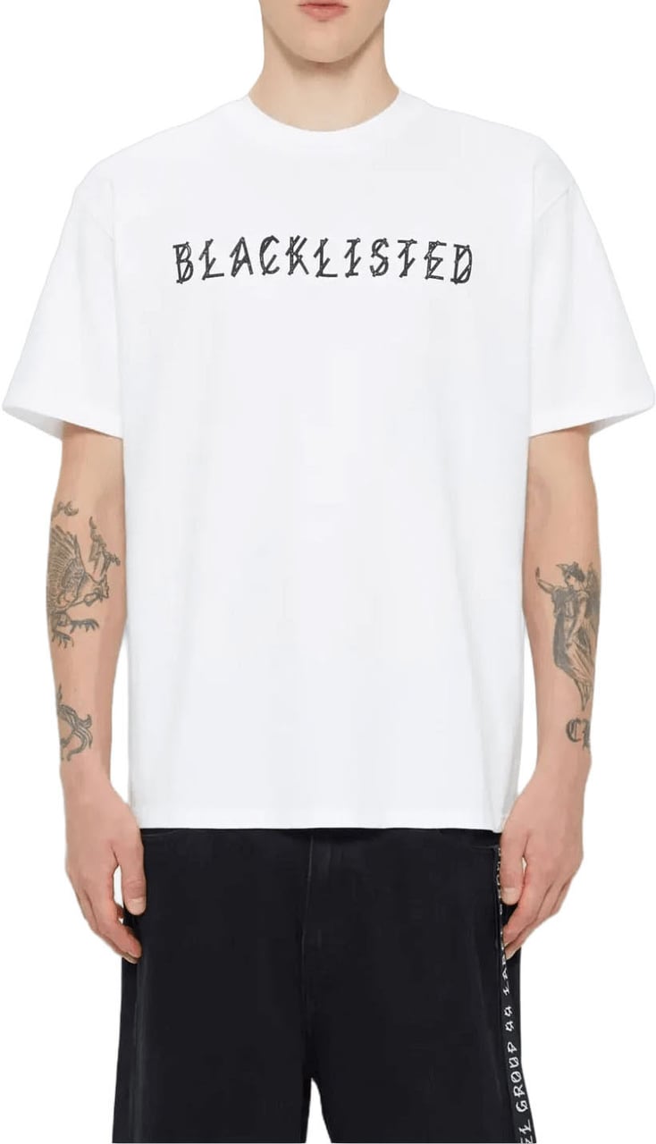 44 Label Group T-shirt met zwarte lijst, wit Wit