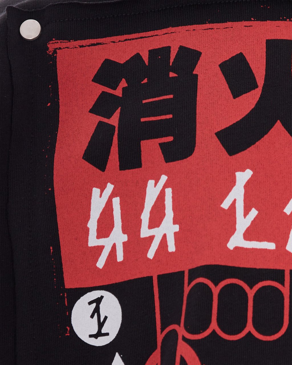 44 Label Group T-Shirts And Polos Black Warning High Risk Red Zwart