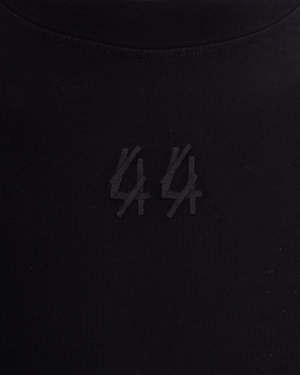 44 Label Group T-Shirts And Polos Black 44 Patched Solid Risk Zwart