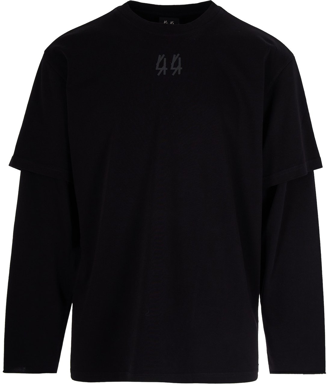 44 Label Group T-Shirts And Polos Black 44 Antracite Zwart