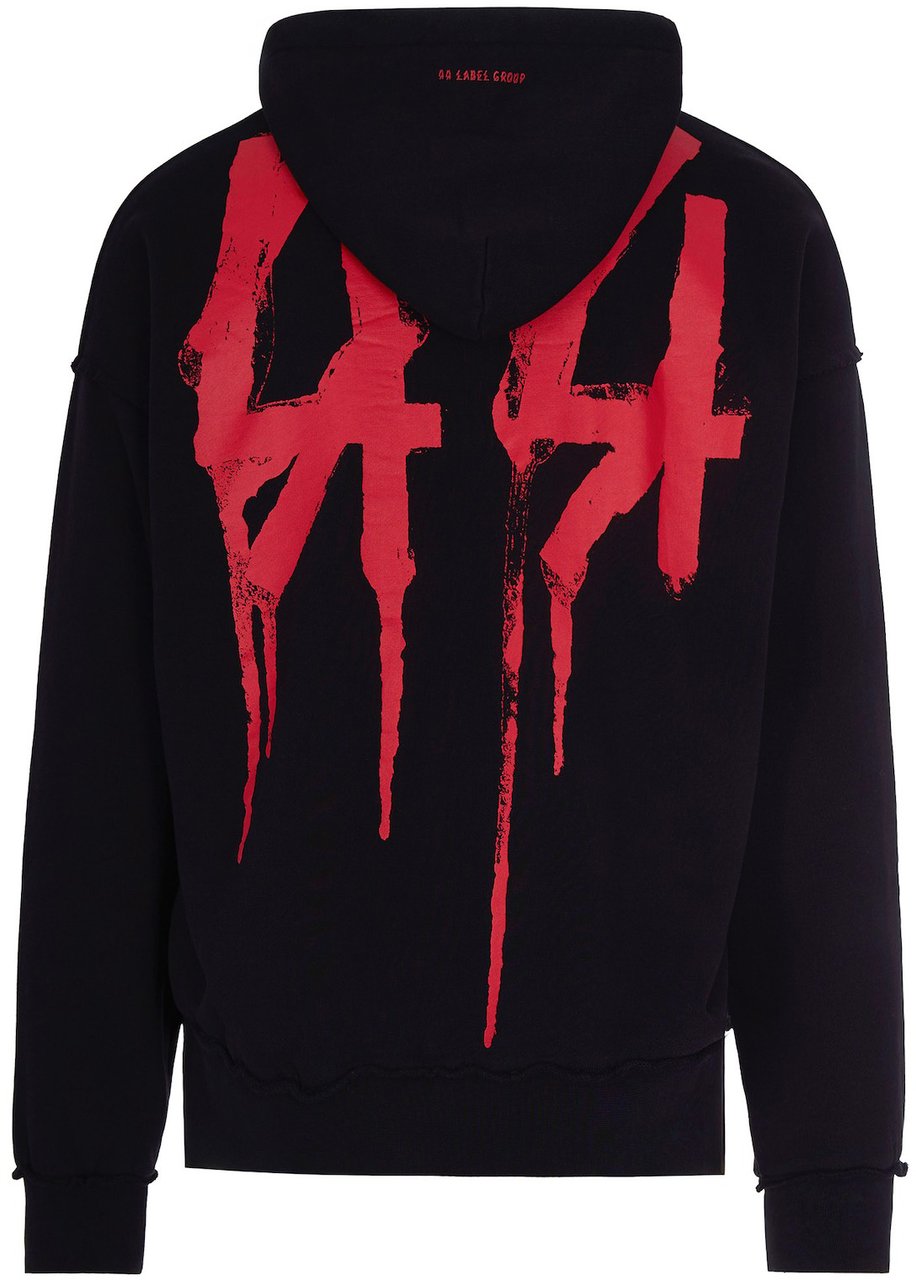 44 Label Group Sweaters Blackdrip High Risk Red Zwart
