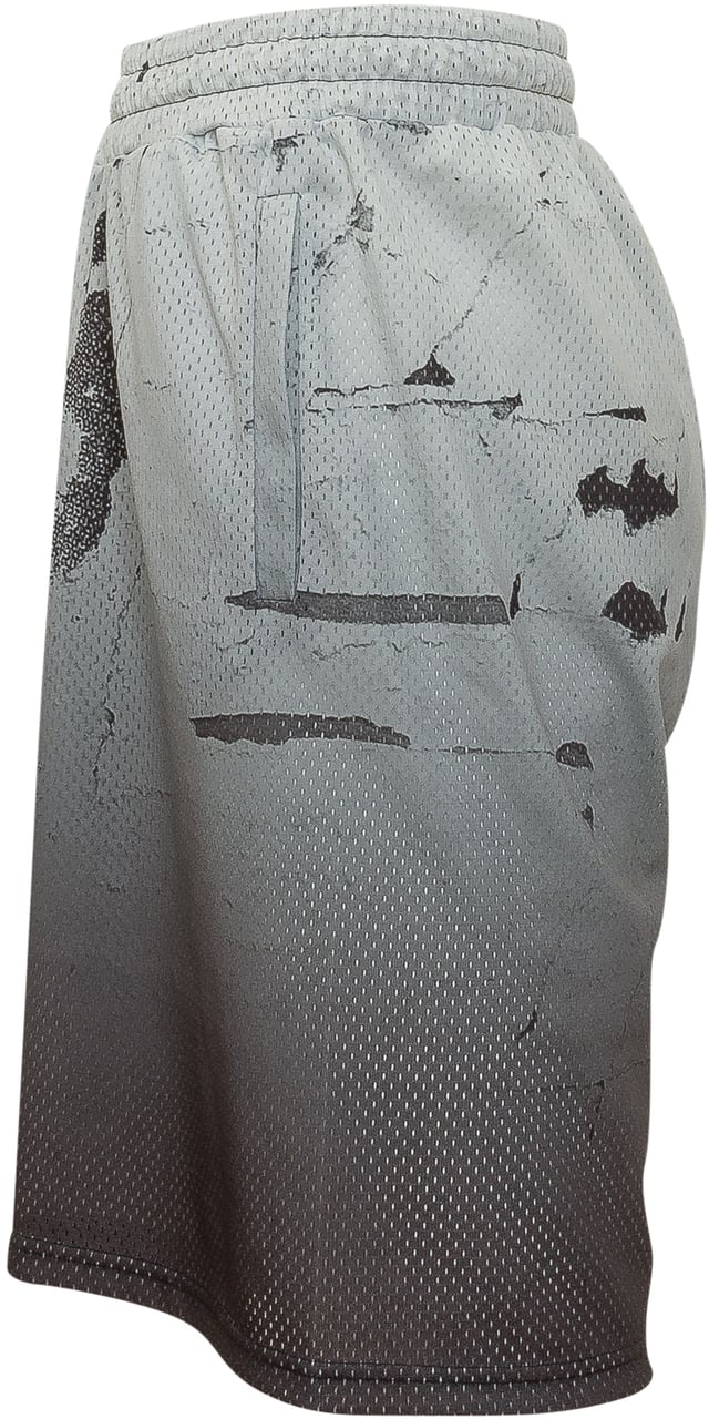 44 Label Group Shorts in Rete con Stampa Grafica Lichtgrijs