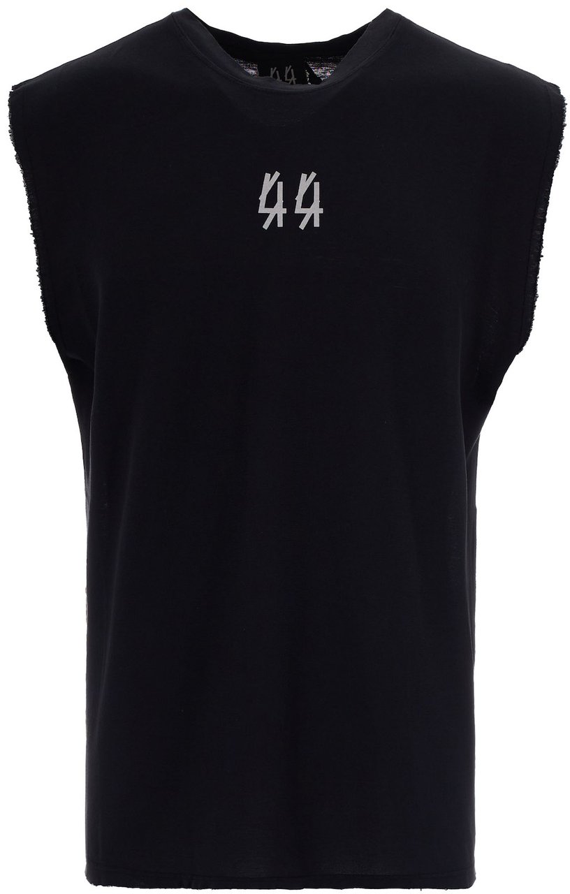 44 Label Group T-Shirts And Polos Smudge Black 44 Graff Dirty Zwart