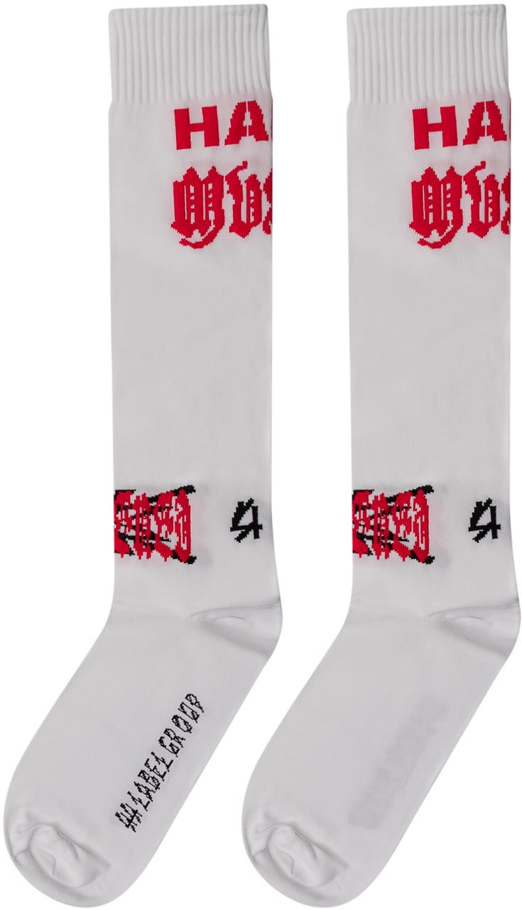 44 Label Group Calze a lunghezza polpaccio con grafica Wit