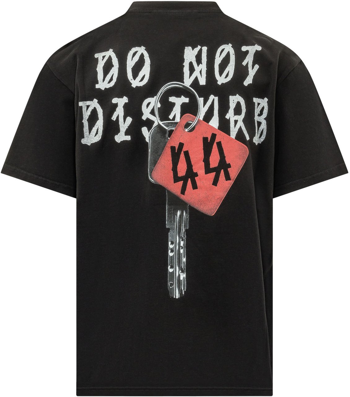 44 Label Group T-shirt Late Checkout con Stampa Zwart
