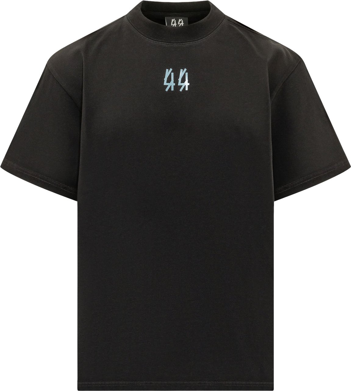 44 Label Group T-shirt con Logo Frontale Zwart