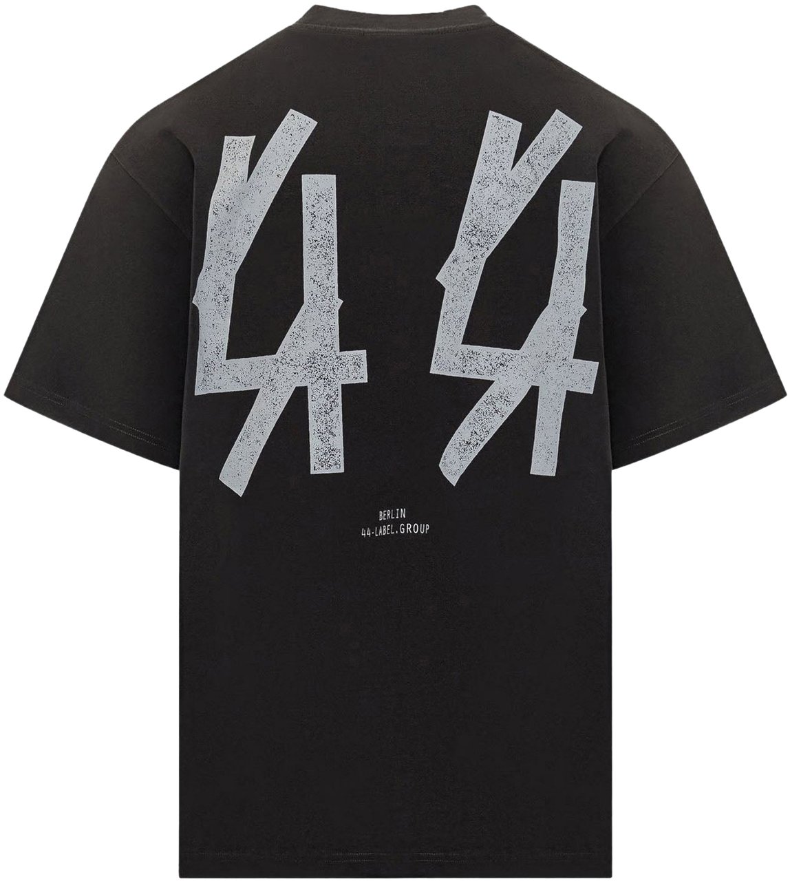 44 Label Group BACKSTAGE PRINT T-SHIRT BLACK Zwart