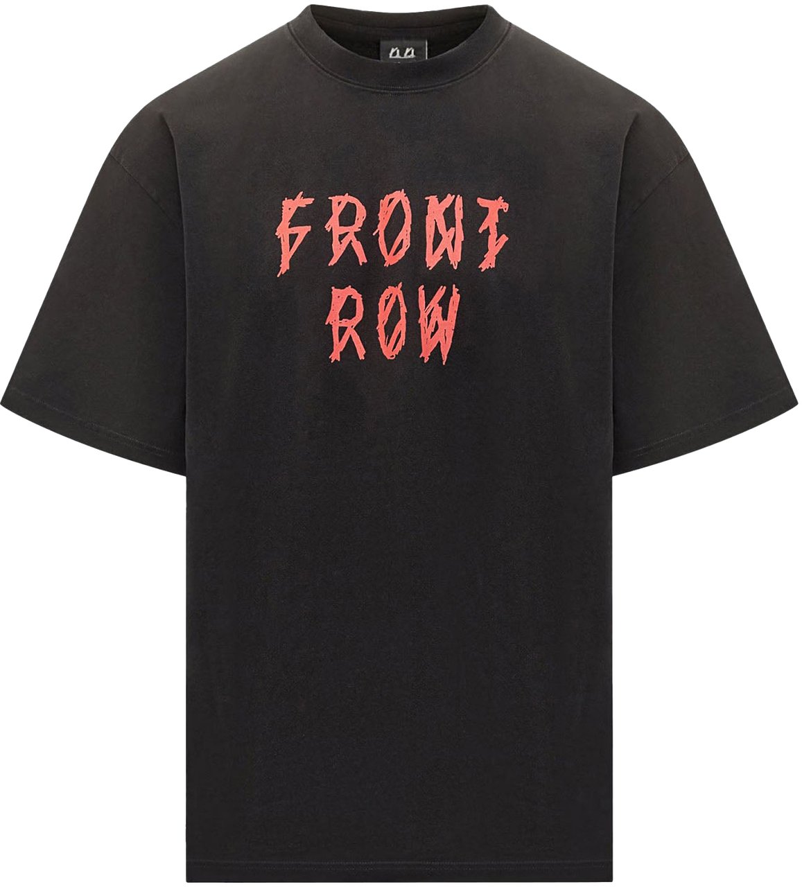 44 Label Group FRONT ROW PRINT T-SHIRT BLACK Zwart