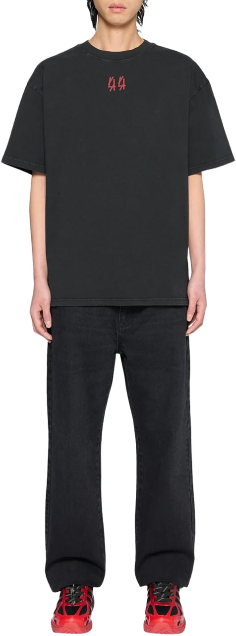 44 Label Group LOGO T-SHIRT BLACK Zwart
