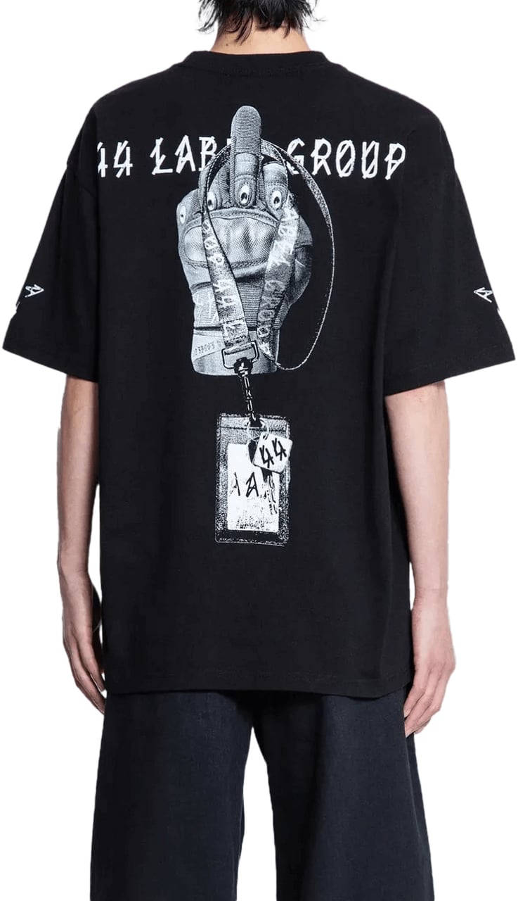44 Label Group HANDSCHOENEN T-SHIRT ZWART Zwart