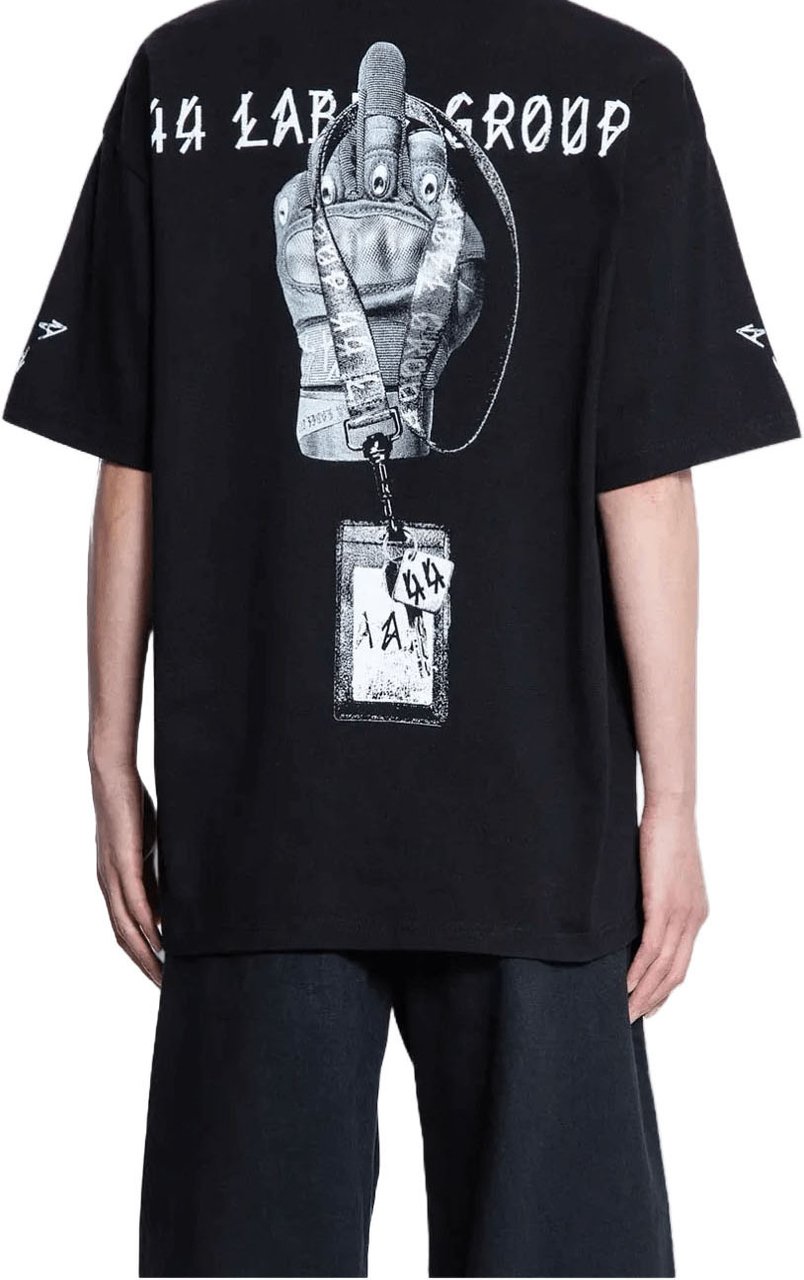 44 Label Group HANDSCHOENEN T-SHIRT ZWART Zwart