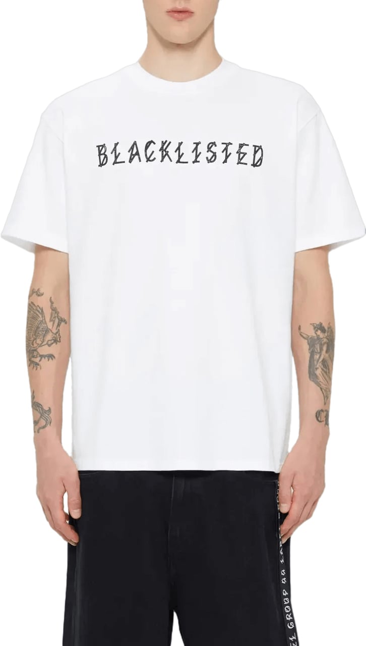 44 Label Group T-shirt met zwarte lijst, wit Wit