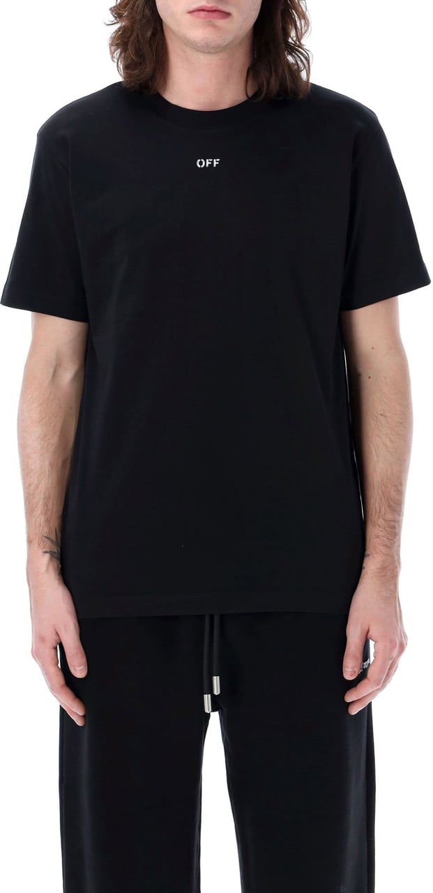 OFF-WHITE T-Shirt con Logo Zwart