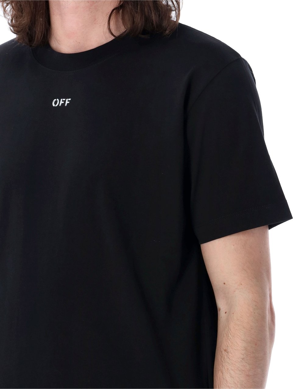 OFF-WHITE T-Shirt con Logo Zwart