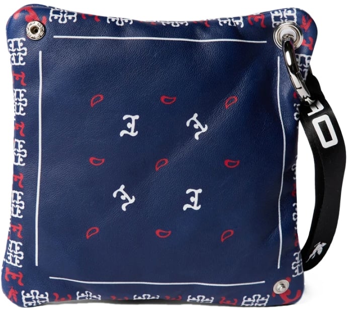 Etro Paisley Print Logo Pouch Bag Blauw