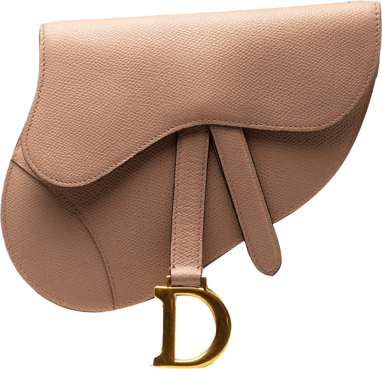 Dior Leather Saddle Belt Bag Bruin