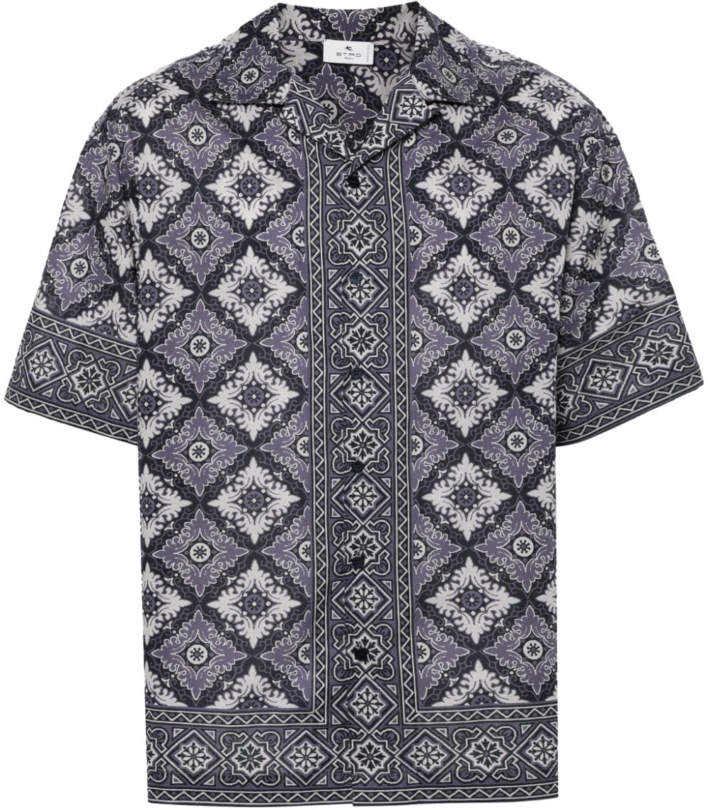 Etro Etro Shirts Blue Blauw