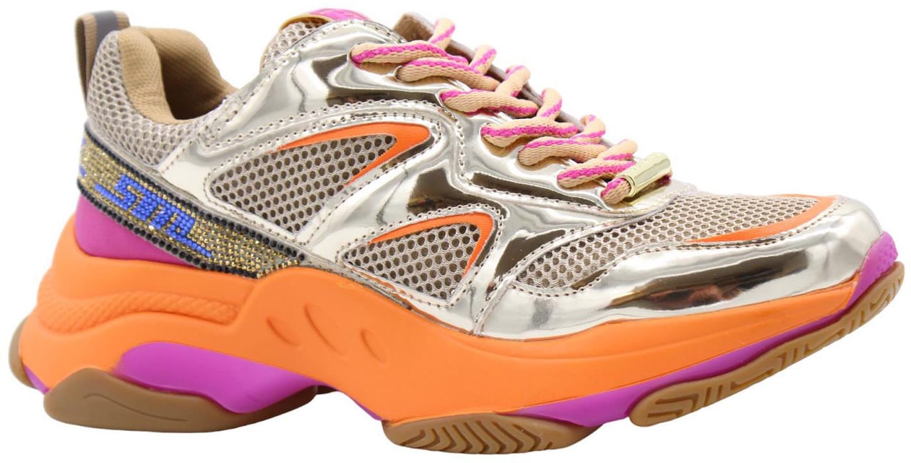Steve Madden Dames Medallist2 Sneaker Beige/Multi Beige