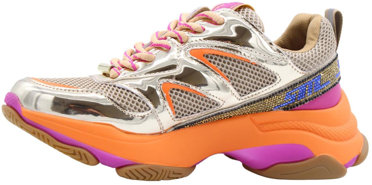 Steve Madden Dames Medallist2 Sneaker Beige/Multi Beige