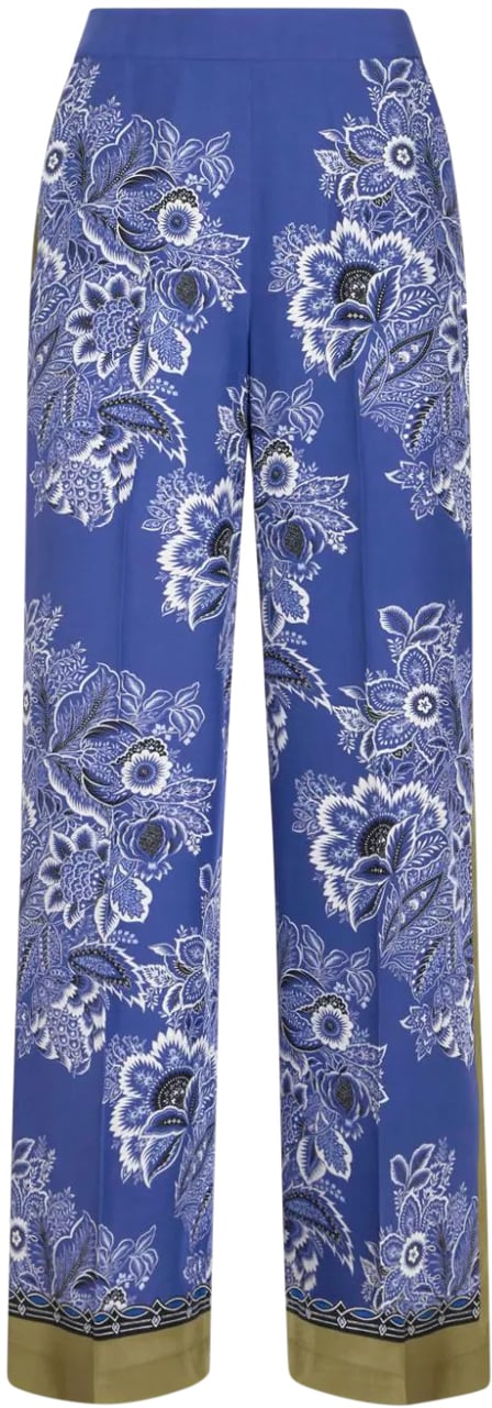 Etro Trousers Blue Blauw