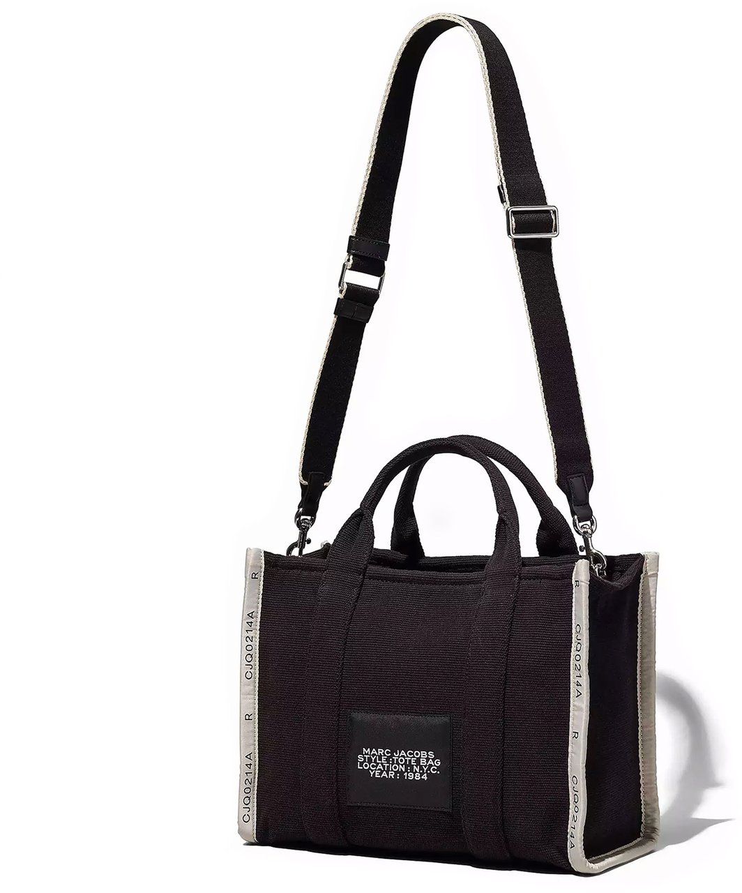 Marc Jacobs Marc jacobs the medium tote in black jacquard Zwart