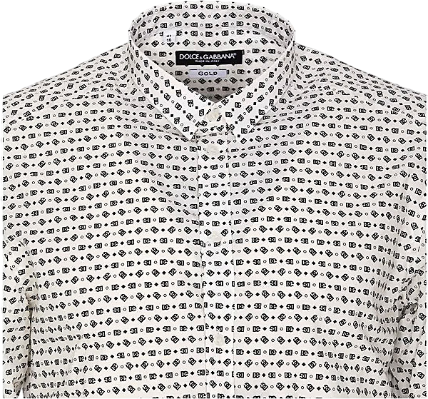 Dolce & Gabbana Logo Motif Shirt Wit
