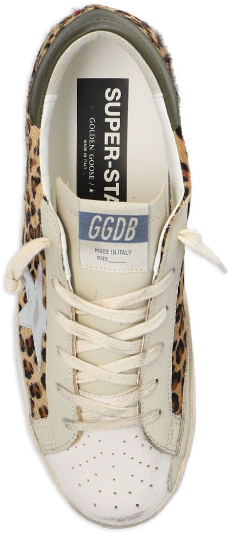 Golden Goose Dames SuperStar Sneaker Beige/Leo Beige