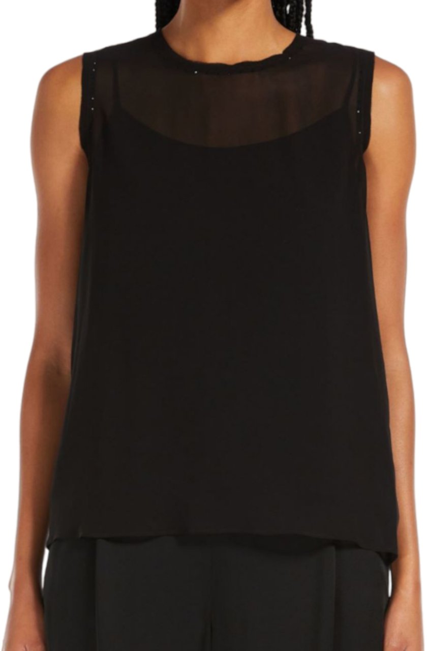 Max Mara Top Black Zwart