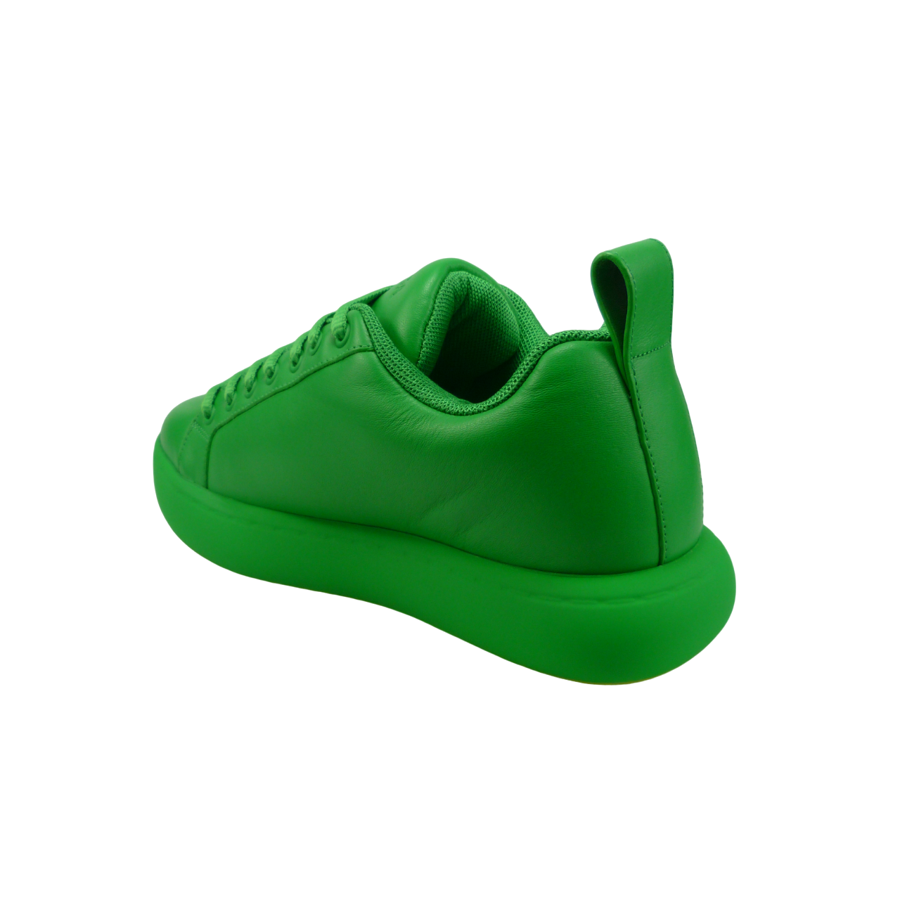 Bottega Veneta Sneakers verde in pelle Groen