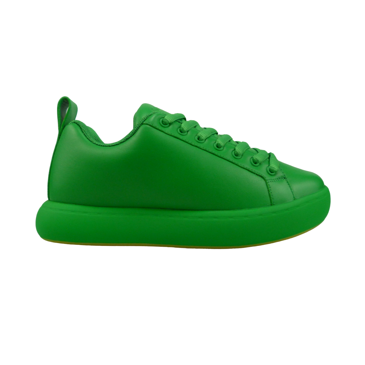 Bottega Veneta Sneakers verde in pelle Groen