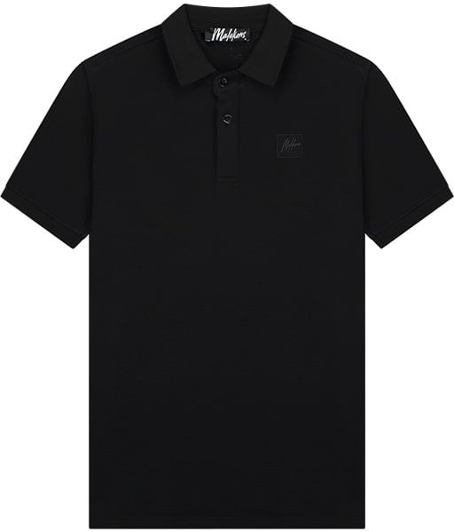 Malelions Malelions Men Signature Patch Polo Zwart