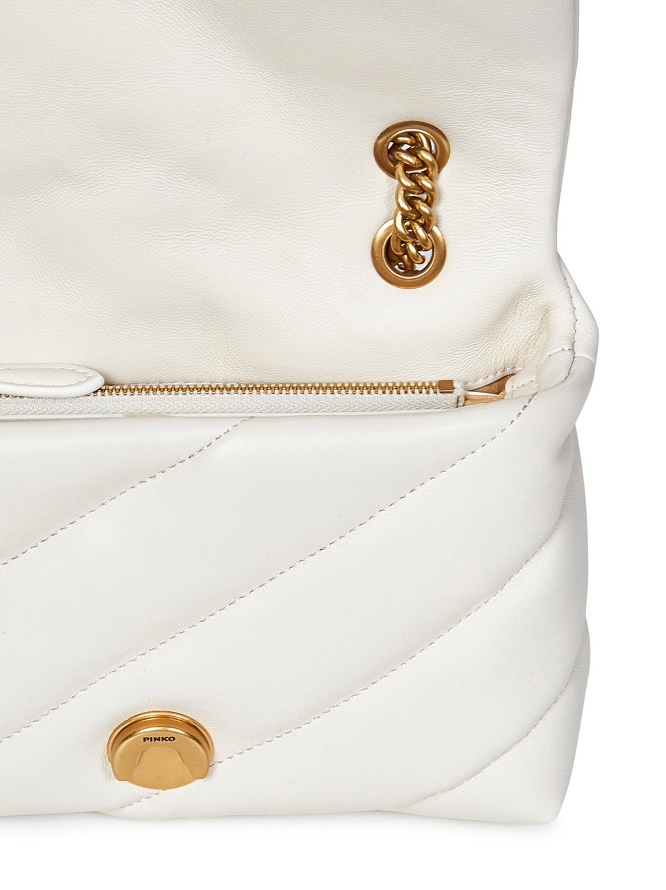 Pinko Bags Bianco Seta Donkergrijs