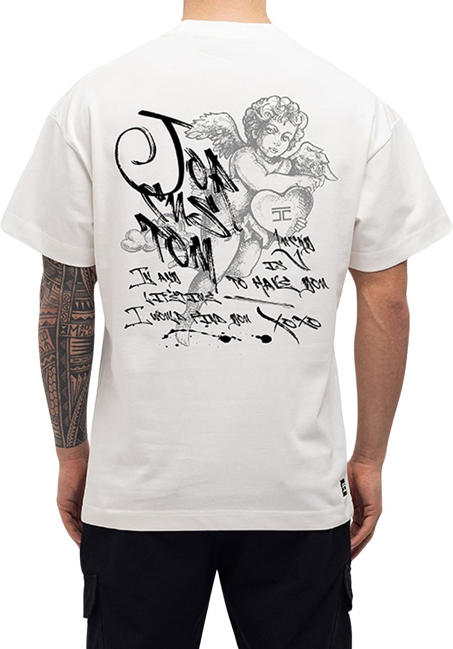 JORCUSTOM LoveAngel Loose Fit T-Shirt Wit