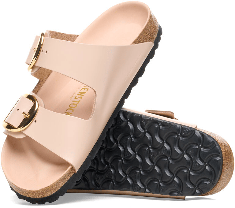 Birkenstock Slides "Arizona Big Buckle" Beige