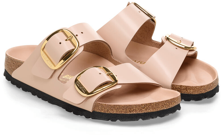 Birkenstock Slides "Arizona Big Buckle" Beige