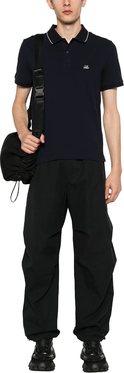 CP Company Blauwe polo Blauw
