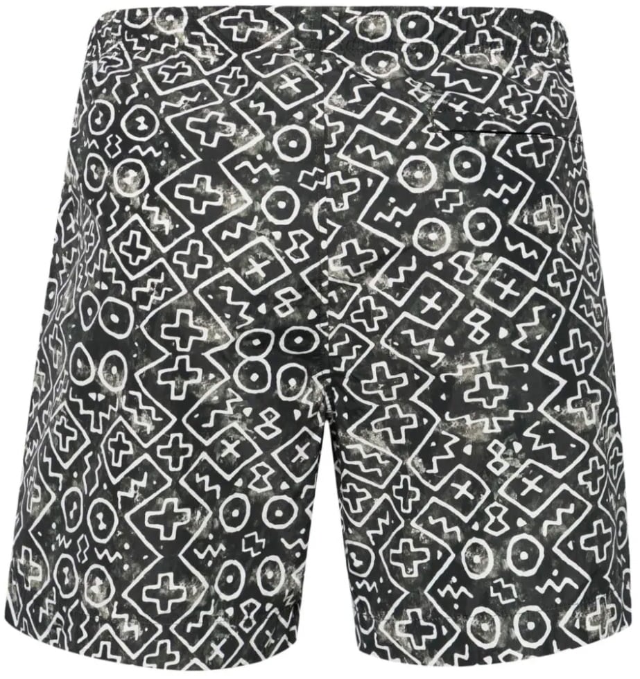 CP Company Zwemshort print groen wit Groen