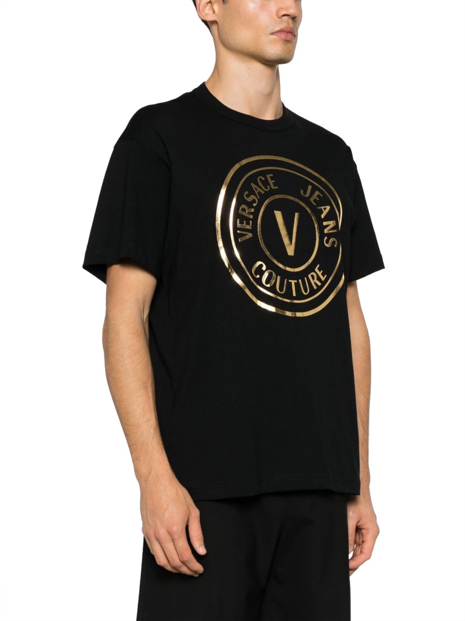Versace Jeans Couture Versace Jeans Couture T-shirts And Polos Black Zwart
