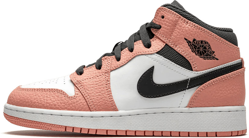 Nike Air Jordan 1 Mid Pink Quartz (GS) Divers