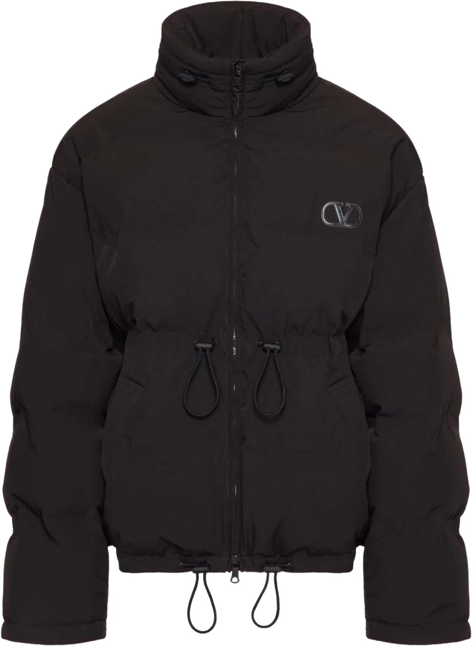 Valentino Garavani Vlogo Puffer Jacket Zwart