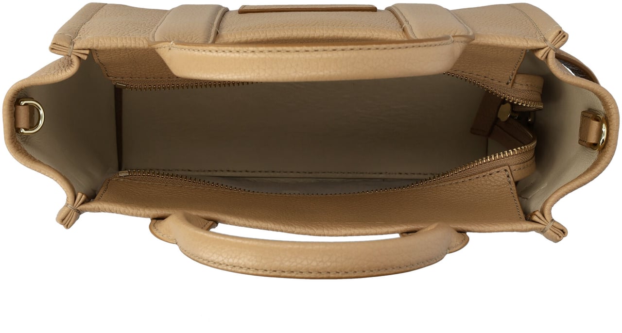 Marc Jacobs The Small Tote Leather Marrone Bruin
