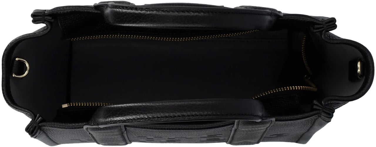 Marc Jacobs The Small Tote Leather Nero Zwart