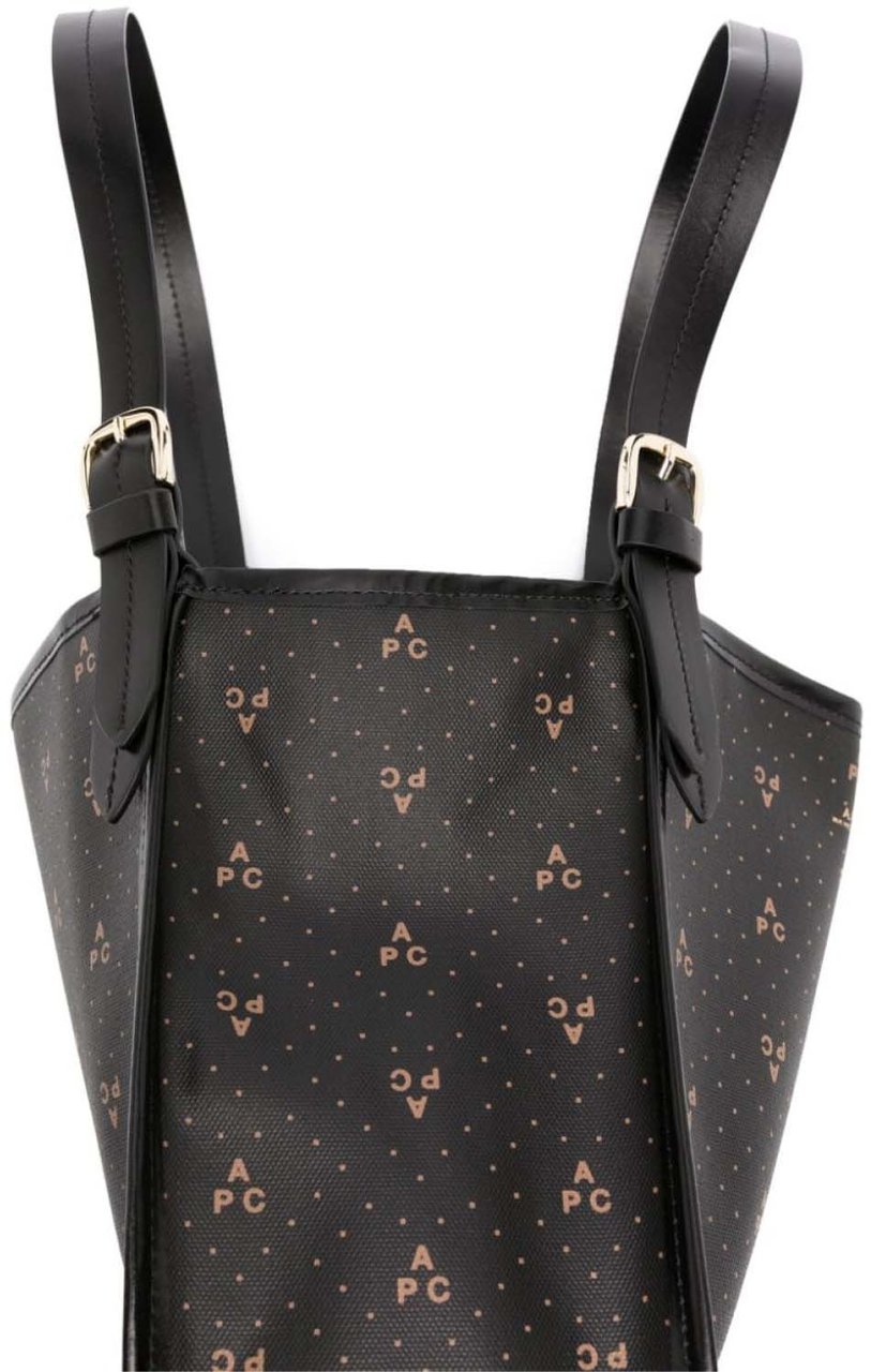 A.P.C. Cabas Poppy Small Tote Bag Zwart