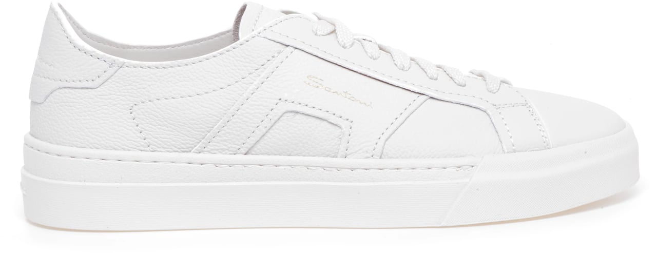 Santoni Sneakers Cream Wit