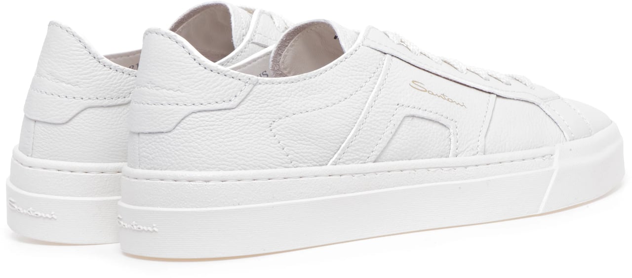Santoni Sneakers Cream Wit