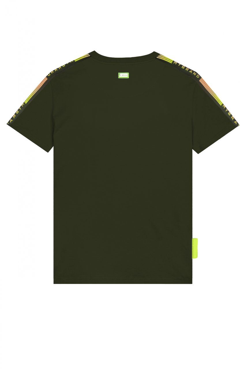 My Brand MB Stripes Gradient Swimshirt Military Green | ARMY Groen